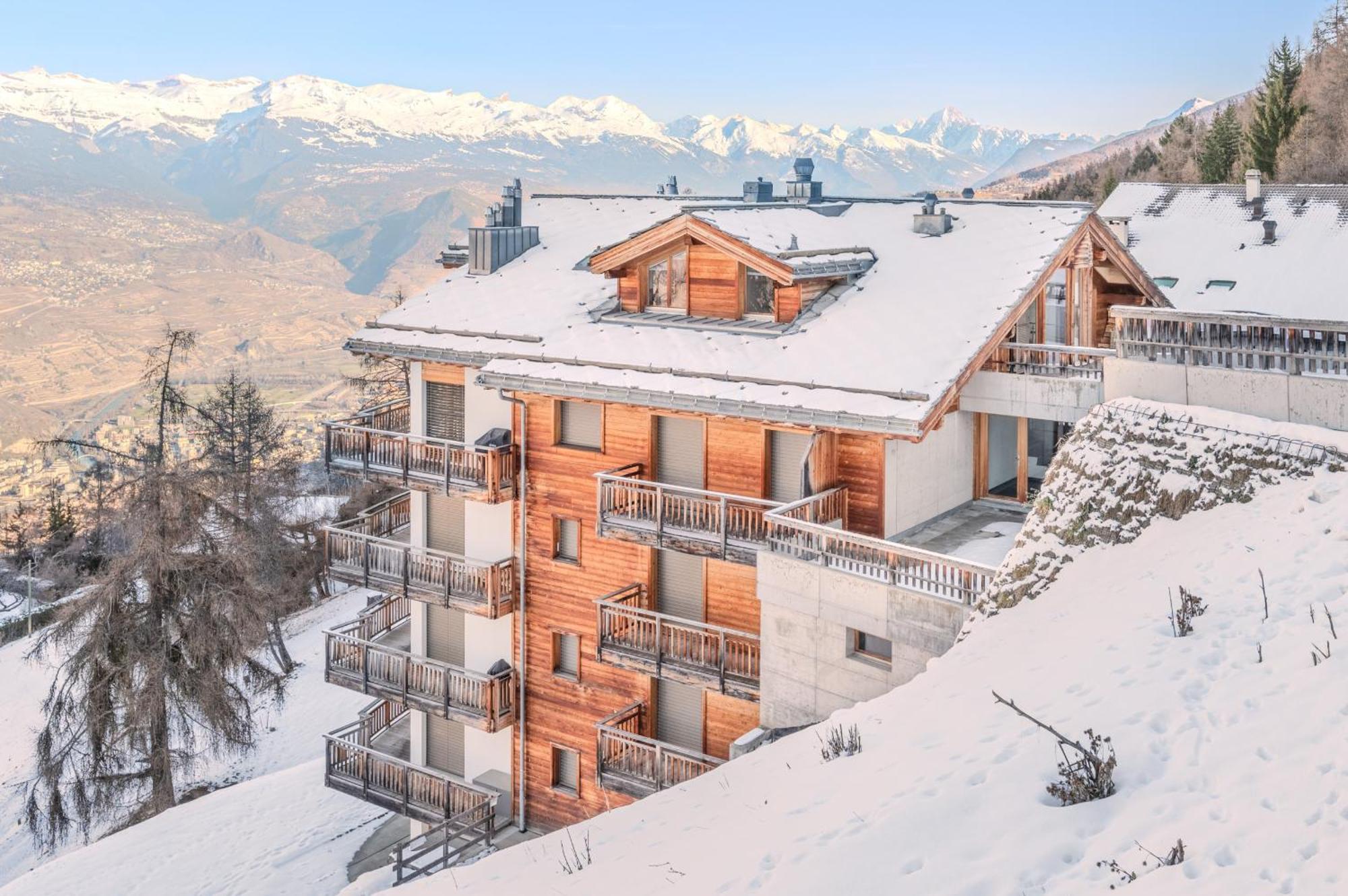 Ski Paradise Mountain & Luxe Apartments Veysonnaz Exterior photo